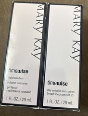 Mary Kay Timewise DAY and NIGHT Solution New in box Rare ~SPF 35