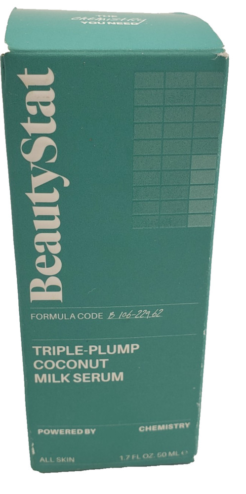 BeautyStat Triple-Plump Coconut Milk Serum 1.7 Fl. Oz. (50ml) fragrance free