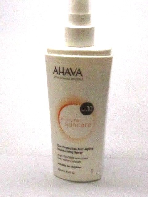 Ahava MINERAL Sun Protection Anti-Aging Moisturizing Spray SPF30 8.5 oz unbox)