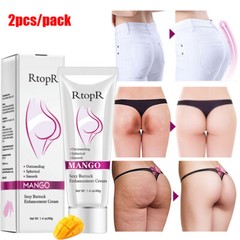 2 Pack Hip Lift Up Cream Butt Buttock Booty Enhancer Bigger Enlargement Massage