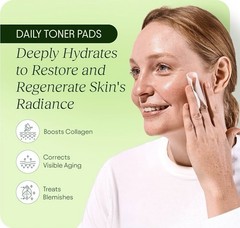 JIYU -TONING & BRIGHTENING FACE PADS | SKIN CELL RENEWAL & REJUVENATION 100 PADS