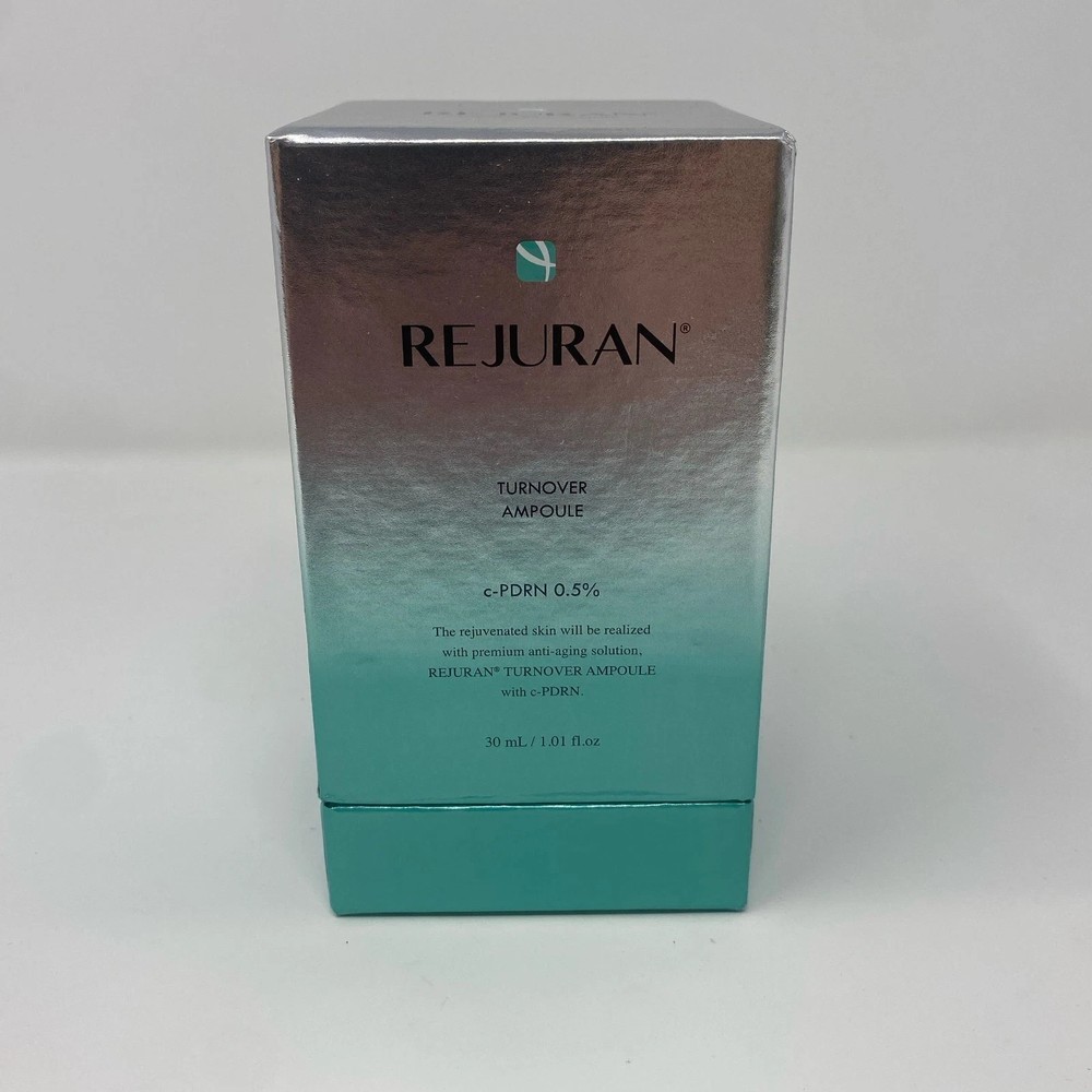 REJURAN Turnover Ampoule c-PDRN 0.5% Serum, 30mL Silver/Teal