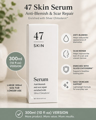 47 Skin Anti-Blemish & Scar Repair Serum Enriched with Silver Chitoderm 300ml