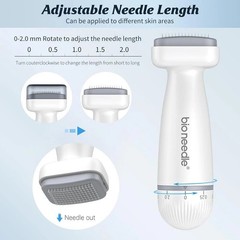 Bio Needle Derma Stamp Microneedling Tool Adjustable Needle For Body Hair Growth