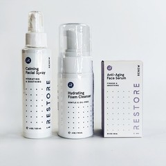 iRESTORE 3-Step Skincare Set w/ Cleanser, Spray & Serum