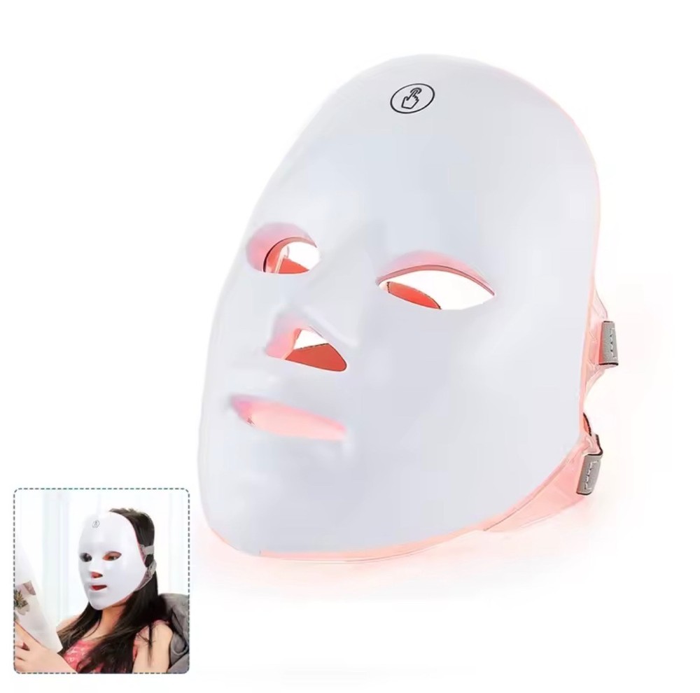 Wireless 7 Colors LED Face Beauty Machine Photon Facial Neck Skin Tighten Rejuve