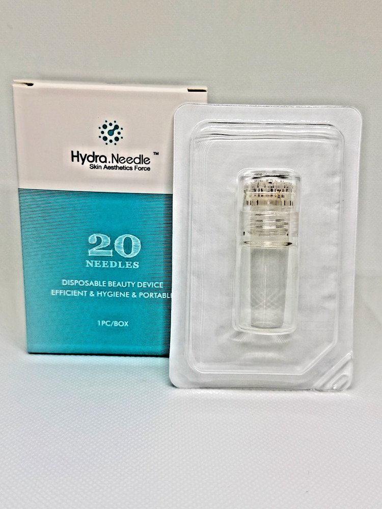Hydra 20 Pins Derma Stamp With bottle Skin Therapy Auto Serum Infusion System