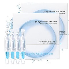60 Pcs 5%Hyaluronic Acid Serum Vials – Ultra-Hydrating Glass Skin Treatment