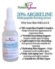 20% ARGIRELINE, 10% Mayrixyl 3000, 100% HYALURONIC ACID SKIN TIGHTENING SERUM