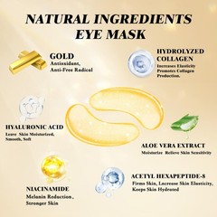 Clay Set (10 Pods) Gold Eye Patches (20 Pairs), Mud Deep Pore Cleansing Acne …
