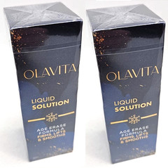 2 OLAVITA Liquid Solution Age Erase Formula Anti aging 1.01 OZ Genuine Authentic