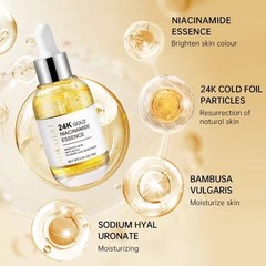 AUQUEST 24K Gold Face Serum Hyaluronic Acid Anti Aging Moisturizing Skin