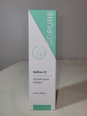 GOPURE Refine It! 2% BHA Liquid Exfoliant–Pore refining, texture smoothing 4oz.