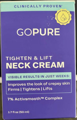 GOPURE Activsmooth Complex Neck Cream Firming Tightening 1.7 fl oz