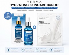NEW Hyaluronic Acid Serum Ampoule 1oz / 30ml & 5 PACK Milk Face Mask.AUTHENTIC