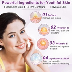 Skin Care Set,6 Pcs Anti-aging Skincare w/Korean Retinol,Hydrate, Moisturize Sel
