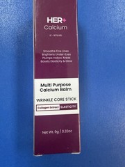Her+ Calcium Multi-Purpose Balm Wrinkle Core Stick Exp 04/1/2029 9g Sealed Pack