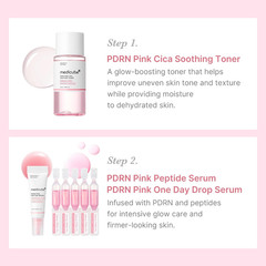 Salmon DNA PDRN Trial Kit | Glass Glow Mini Skincare Set with Toner, Serum & She