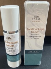 Sun Coast Science Total Package Serum, Vitamin C, Hyaluronic Acid, 1 FL OZ/ 30ML