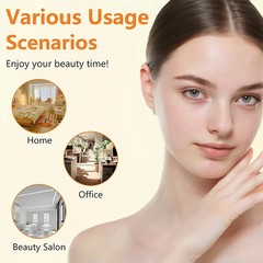 Portable High Frequency Facial Machine & 4 Glass Wands Violet Orange Ray Light
