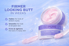 goPure Firming Butt & Thigh Cream – Smooths the look of dimpled texture