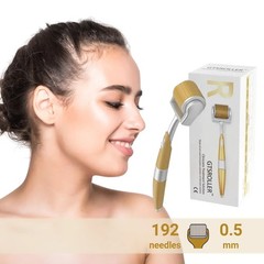 ZGTS (192 Pins) Titanium Derma Roller Microneedle 0.25-3.0mm For Face Body Scars