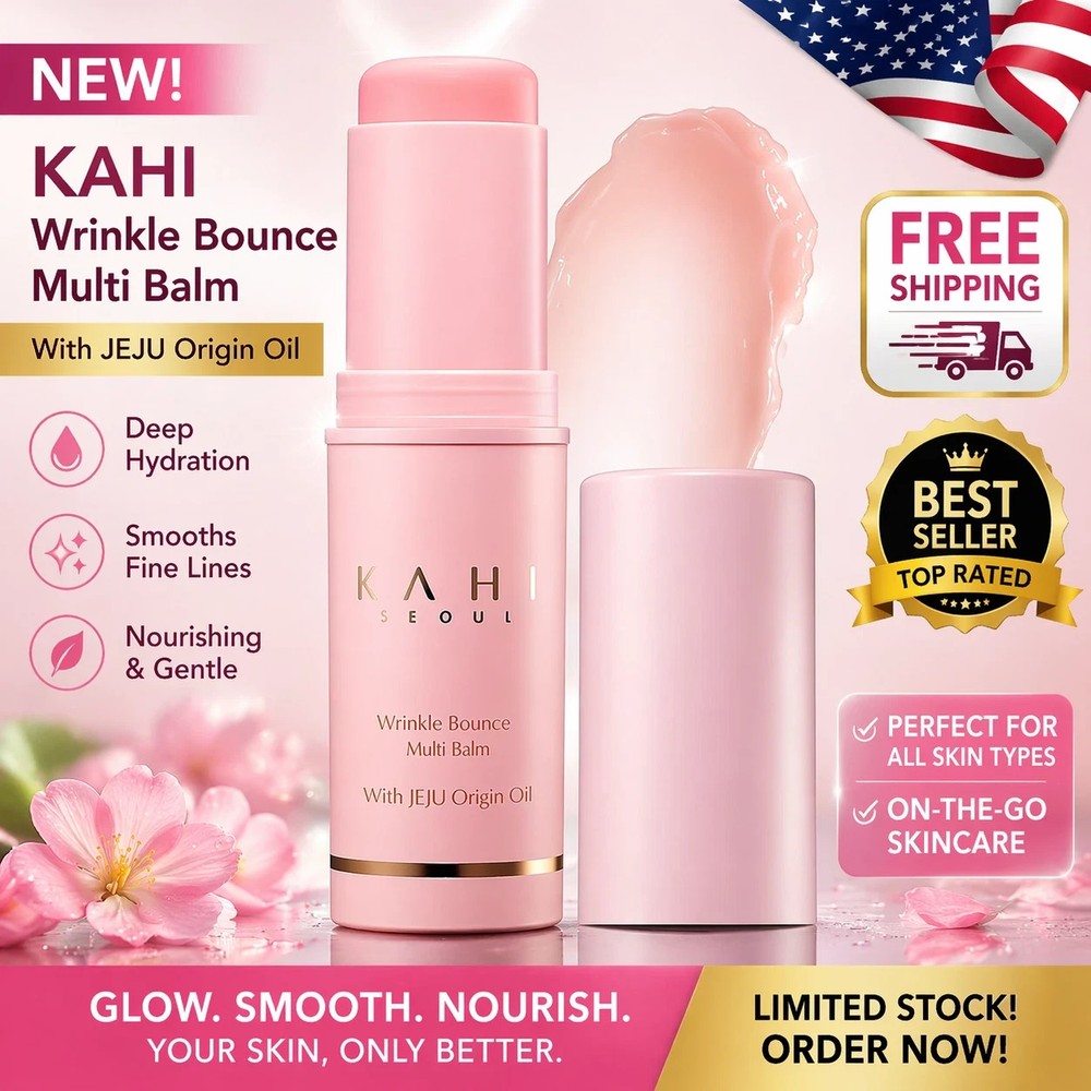 New KAHI Wrinkle Bounce Multi Balm 9g: Instant wrinkle care, Facial Serum Stick