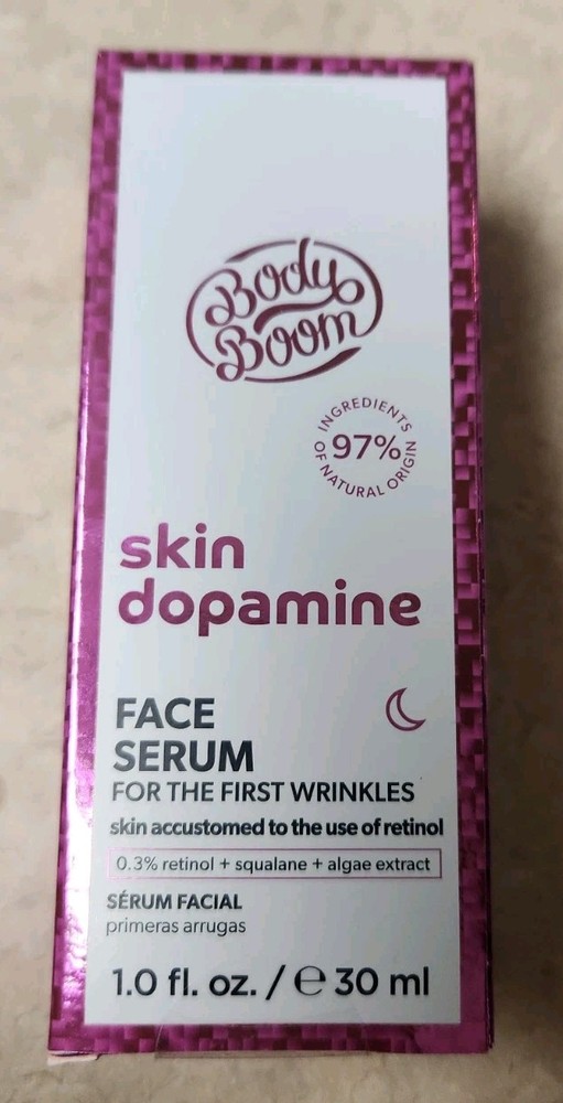 Body Boom – Skin Dopamine Face Serum For The First Wrinkles Full Size 1.0 fl oz