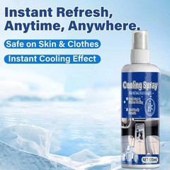 Cooling Spray 120ml Non-Sticky Hydrating Spray Cooling Mist for Travel