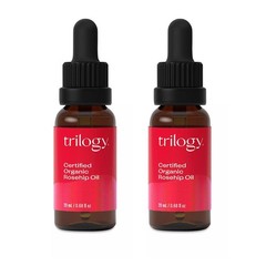 Trilogy Certified Organic Rosehip Oil 20 ml Pure Cold Pressed x2 Pack
