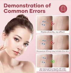 Majaium Face Lifting Tape 200 PCS Hypoallergenic Breathable Adhesive Tape