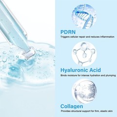 PDRN Salmon DNA Serum, Anti-Aging & Hydration, Collagen, Glutathione, 30 Vials