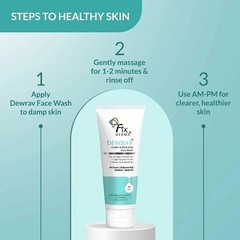 Fixderma Dewrav Gentle & Hydrating Face Wash with 6% Oats Extract 100Ml