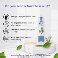 SWISS JUST Thyme+Juniper Cream+31 Essential Oil Anti Aging Therapy Body Massage