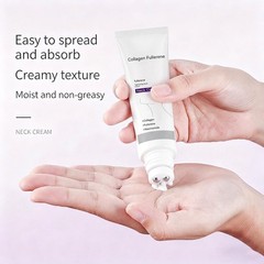 Magec Collagen Fullerene Neck Cream Firming Tightening with Roller 50g