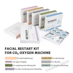 Glam Pod for Aqua Facial Machine CO2 Pods Bubble Skin Care Revive Capsules Gels