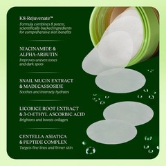 JiYu Toning Polish Pads with Snail Mucin; Niacinamide; PeJiYu ptides; 100 Ct