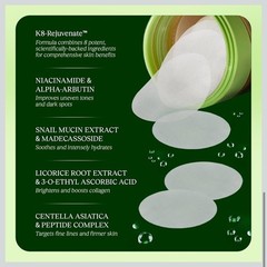 JiYu Korean Skincare Toning Polish Pads For Dark Spots Wrinkles Dull Skin Ant