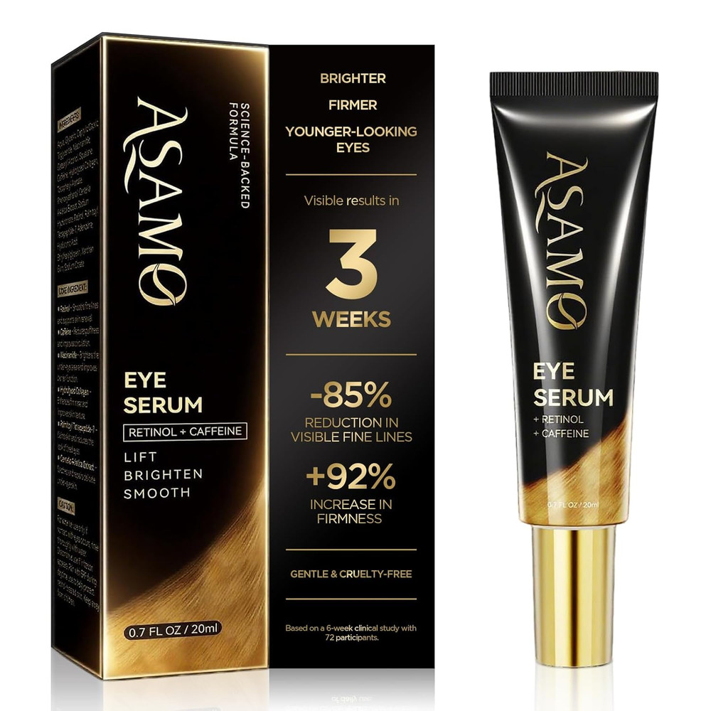 Retinol & Vegan Collagen Eye Serum – Rapid Reduction Serum for Bags, Dark Circle