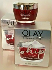 OLAY REGENERIST WHIP ACTIVE MOISTURIZER ANTI-AGING RESULTS !! 2 CREAMS !!
