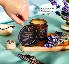 2-Pack Terra Lotus Tallow Honey Balm Lavender Daily Body Moisturizer Skin Care
