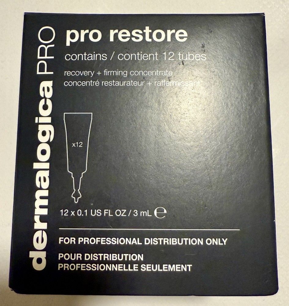 DERMALOGICA Pro Restore ( 12 tubes x 0.1 fl oz/3ml). New in Box.