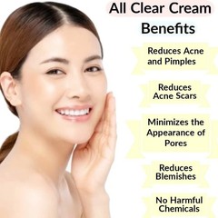 Saroj Organics All Clear Cream, 50gm, for acne, pimples – for men and women