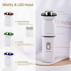VRAIKO Flex 8-in-1 Interchangeable Face Massager Skin Scrubber * Thermal Therapy