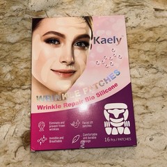 Kaely Bio Silicone Wrinkle Patches Collagen/Vit E Breathable 16pc Face/Eye