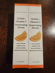 Super Vitamin C Penetrating Serum 2-Pack | Vitamin C | 1.7 oz Each | New Sealed