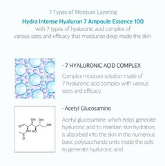 LIZK Hydra Intense Haluron 7 Ampoule Essence 100 50ml/1.16fl.oz, Moistuirzing…