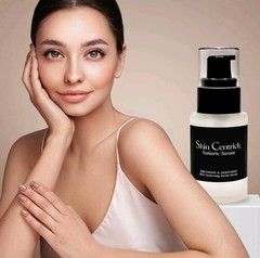 Skin Centrick Turmeric Serum Organic Glow Dark Spot Acne Brightening Corrector