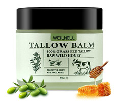 Beef Tallow and Honey Balm for Skin, All-Natural Moisturizer, Hydrates and No…