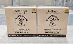 Delfanti Milano Set of 2 Goat’s Milk Day Cream with Hyaluronic Acid 1.7 oz each